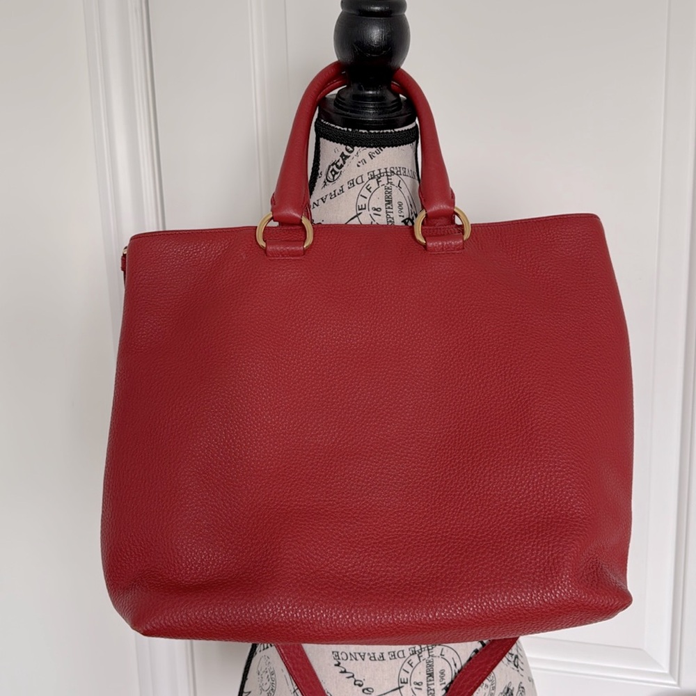 Authentic Prada red leather bag🍒 - Picture 3 of 14